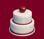Svatební dort – w016